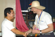 GNF Executive Director Udo Gattenloehner with Lucban Mayor Moises Villaseor