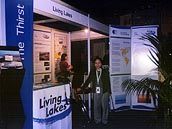 Living Lakes booth at the Water Dome