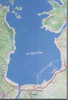 San Miguel Bay map