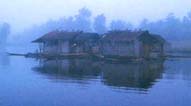 a misty morning on the marsh's Lake Mihaba